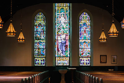 Church stain glass windows